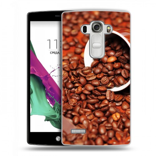 Дизайнерский пластиковый чехол для LG G4 S кофе текстуры
