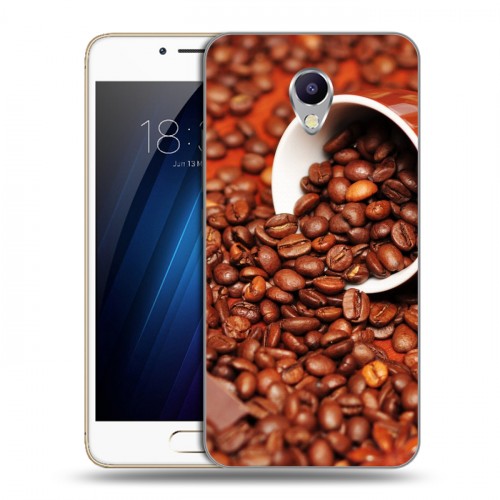 Дизайнерский силиконовый чехол для Meizu M5 Note кофе текстуры
