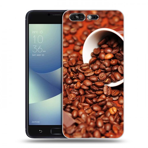 Дизайнерский силиконовый чехол для ASUS ZenFone 4 Pro кофе текстуры
