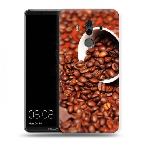 Дизайнерский пластиковый чехол для Huawei Mate 10 Pro кофе текстуры