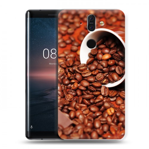 Дизайнерский силиконовый чехол для Nokia 8 Sirocco кофе текстуры