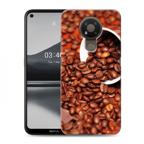 Дизайнерский силиконовый чехол для Nokia 3.4 кофе текстуры
