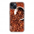 Дизайнерский пластиковый чехол для Iphone 14 кофе текстуры