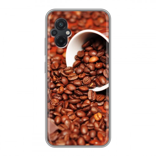 Дизайнерский пластиковый чехол для Xiaomi Poco M5 кофе текстуры