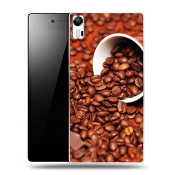 Дизайнерский силиконовый чехол для Lenovo Vibe Shot кофе текстуры (на заказ)