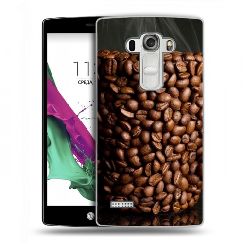 Дизайнерский пластиковый чехол для LG G4 S кофе текстуры