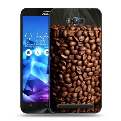 Дизайнерский пластиковый чехол для ASUS ZenFone Max кофе текстуры