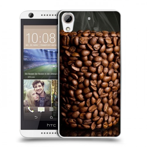 Дизайнерский силиконовый чехол для HTC Desire 626 кофе текстуры