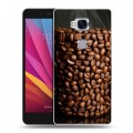 Дизайнерский силиконовый чехол для Huawei Honor 5X кофе текстуры
