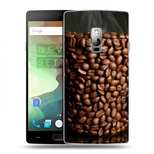 Дизайнерский пластиковый чехол для OnePlus 2 кофе текстуры