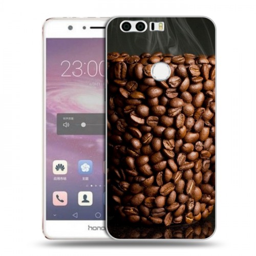 Дизайнерский пластиковый чехол для Huawei Honor 8 кофе текстуры