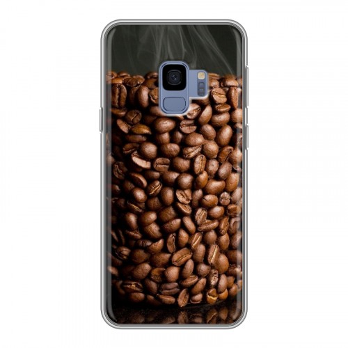 Дизайнерский пластиковый чехол для Samsung Galaxy S9 кофе текстуры