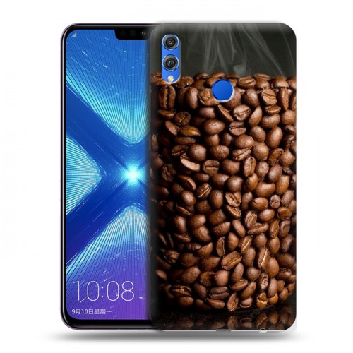 Дизайнерский силиконовый чехол для Huawei Honor 8X кофе текстуры
