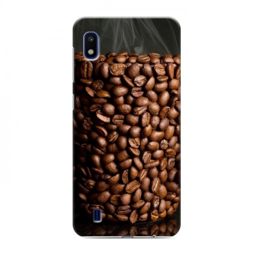 Дизайнерский пластиковый чехол для Samsung Galaxy A10 кофе текстуры