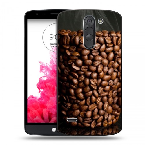 Дизайнерский пластиковый чехол для LG G3 Stylus кофе текстуры