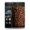 Дизайнерский пластиковый чехол для Huawei P8 кофе текстуры