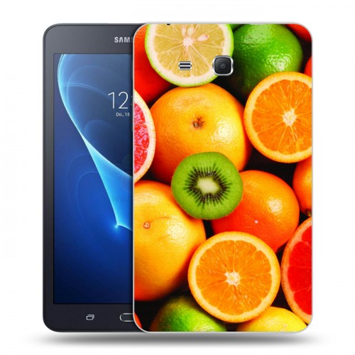 Дизайнерский силиконовый чехол для Samsung Galaxy Tab A 7 (2016) Фрукты текстуры