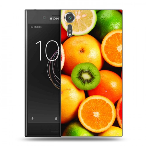 Дизайнерский пластиковый чехол для Sony Xperia XZs Фрукты текстуры