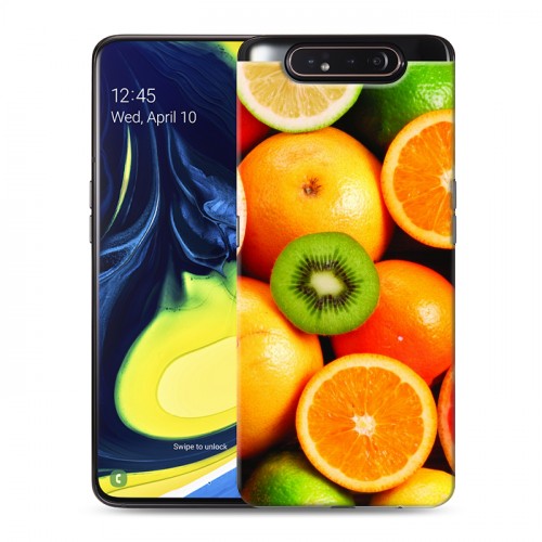 Дизайнерский пластиковый чехол для Samsung Galaxy A80 Фрукты текстуры