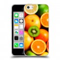 Дизайнерский пластиковый чехол для Iphone 5c Фрукты текстуры