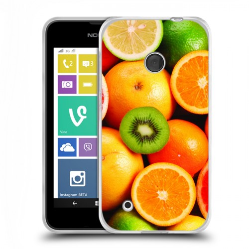 Дизайнерский пластиковый чехол для Nokia Lumia 530 Фрукты текстуры