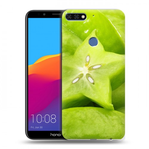 Дизайнерский пластиковый чехол для Huawei Honor 7C Pro Фрукты текстуры