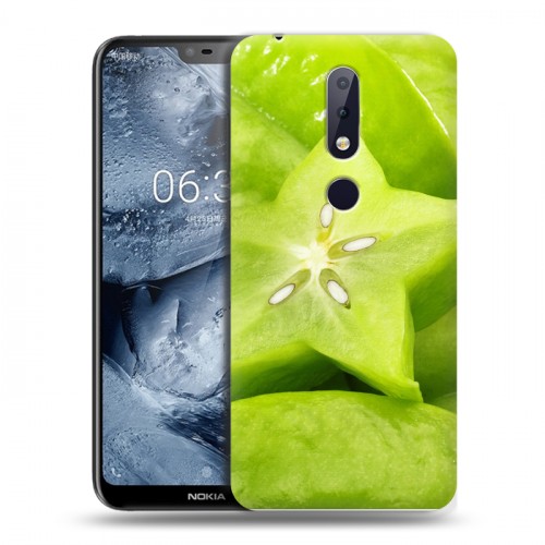 Дизайнерский силиконовый чехол для Nokia 6.1 Plus Фрукты текстуры