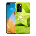 Дизайнерский силиконовый с усиленными углами чехол для Huawei P40 Фрукты текстуры