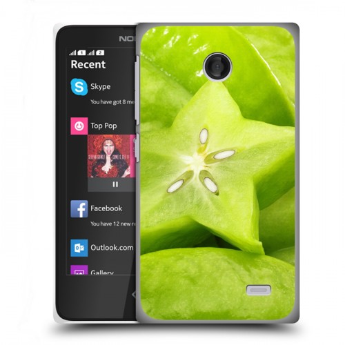 Дизайнерский пластиковый чехол для Nokia X Фрукты текстуры