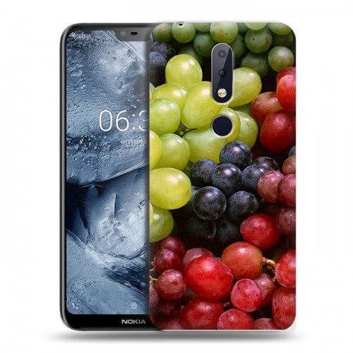 Дизайнерский пластиковый чехол для Nokia 6.1 Plus Фрукты текстуры