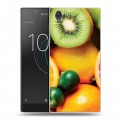 Дизайнерский пластиковый чехол для Sony Xperia L1 Фрукты текстуры