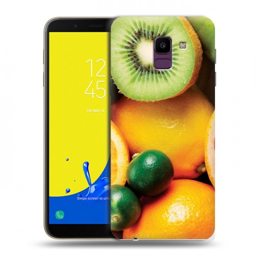 Дизайнерский пластиковый чехол для Samsung Galaxy J6 Фрукты текстуры
