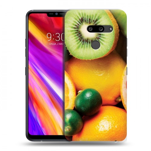 Дизайнерский пластиковый чехол для LG G8 ThinQ Фрукты текстуры