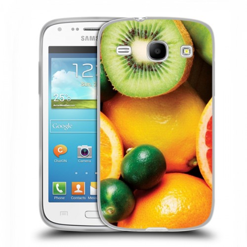 Дизайнерский силиконовый чехол для Samsung Galaxy Core Фрукты текстуры