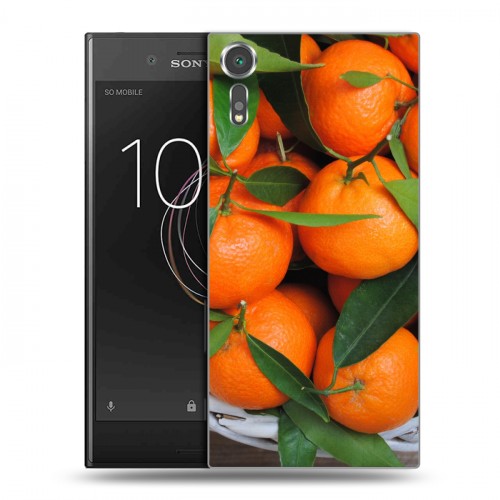 Дизайнерский пластиковый чехол для Sony Xperia XZs Фрукты текстуры