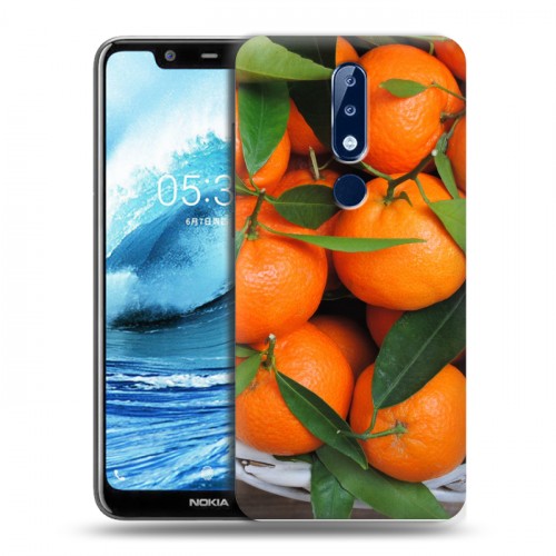 Дизайнерский пластиковый чехол для Nokia 5.1 Plus Фрукты текстуры