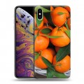 Дизайнерский силиконовый чехол для Iphone Xs Max Фрукты текстуры