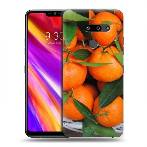 Дизайнерский пластиковый чехол для LG G8 ThinQ Фрукты текстуры