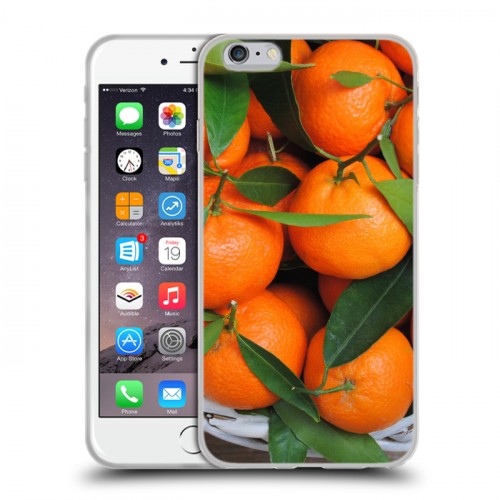 Дизайнерский силиконовый чехол для Iphone 6 Plus/6s Plus Фрукты текстуры
