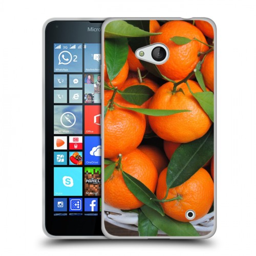 Дизайнерский силиконовый чехол для Microsoft Lumia 640 Фрукты текстуры