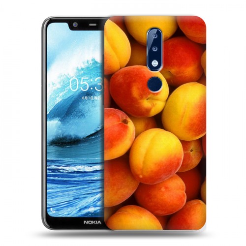 Дизайнерский силиконовый чехол для Nokia 5.1 Plus Фрукты текстуры