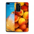 Дизайнерский силиконовый с усиленными углами чехол для Huawei P40 Фрукты текстуры