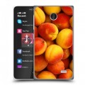 Дизайнерский пластиковый чехол для Nokia X Фрукты текстуры