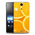 Дизайнерский пластиковый чехол для Sony Xperia TX Фрукты текстуры