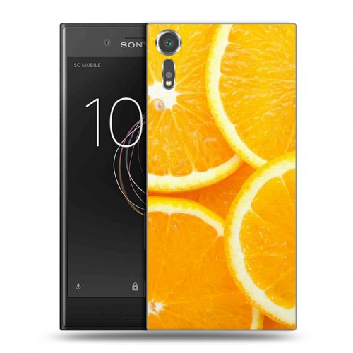 Дизайнерский пластиковый чехол для Sony Xperia XZs Фрукты текстуры