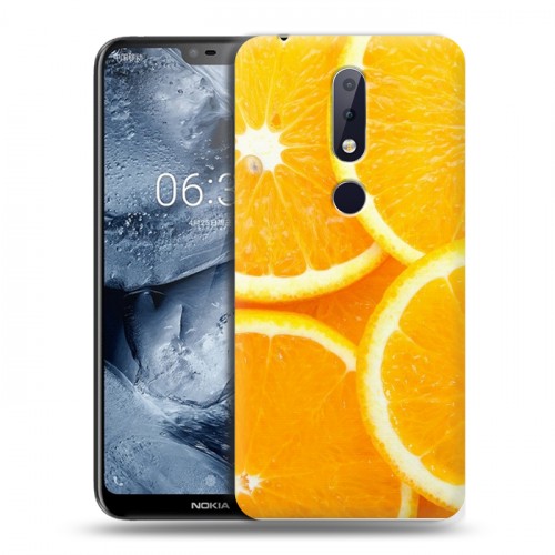 Дизайнерский пластиковый чехол для Nokia 6.1 Plus Фрукты текстуры