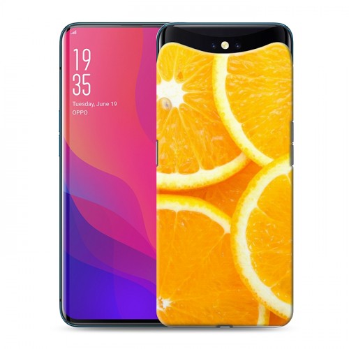 Дизайнерский силиконовый чехол для OPPO Find X Фрукты текстуры