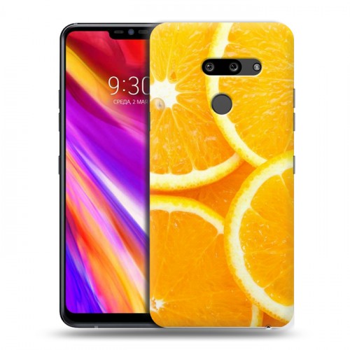 Дизайнерский пластиковый чехол для LG G8 ThinQ Фрукты текстуры