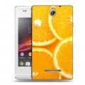 Дизайнерский пластиковый чехол для Sony Xperia E Фрукты текстуры