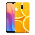 Дизайнерский силиконовый с усиленными углами чехол для Xiaomi RedMi 8A Фрукты текстуры